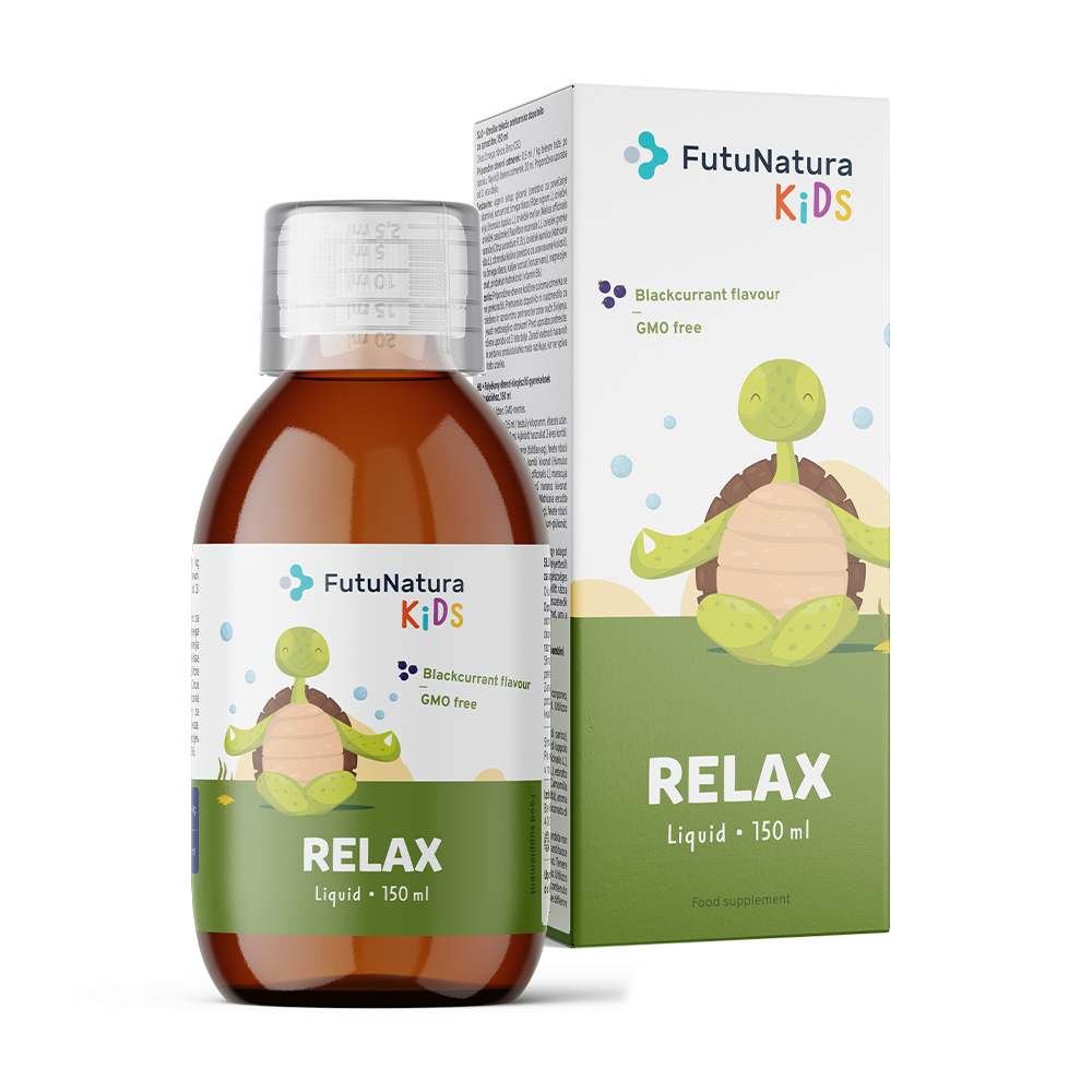 Relax - Complément alimentaire liquide pour enfants pour la relaxation.