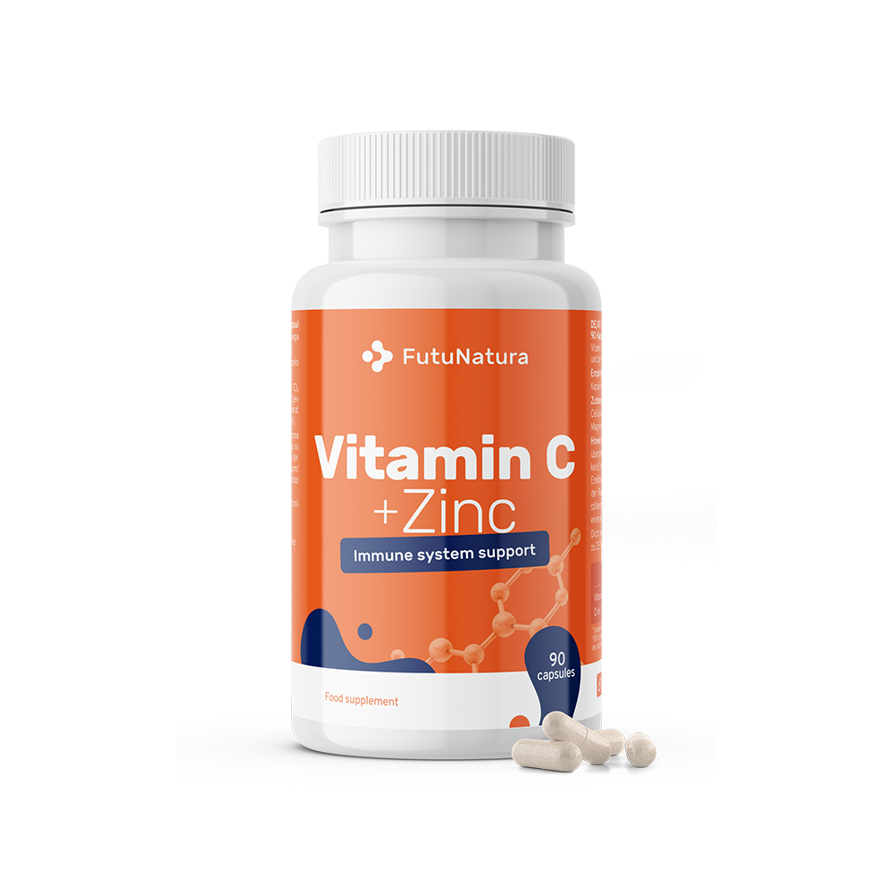 Vitamine C + Zinc, 90 capsules.