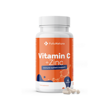 Vitamine C + Zinc, 90 capsules.