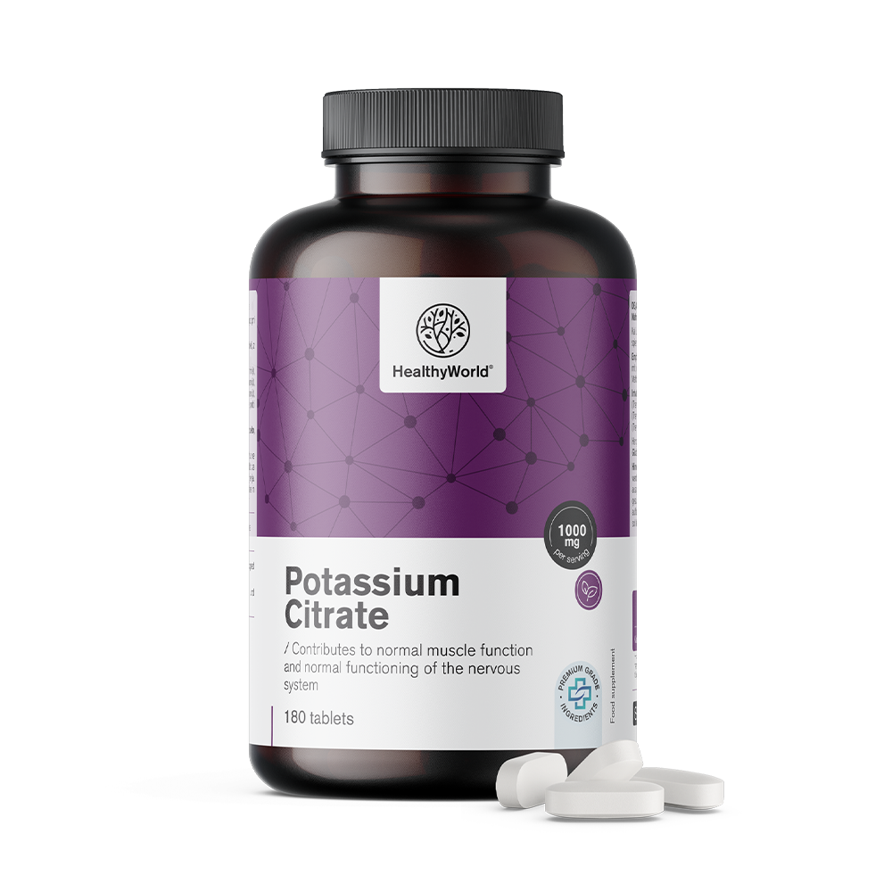 Citrate de potassium 1000 mg en comprimés.