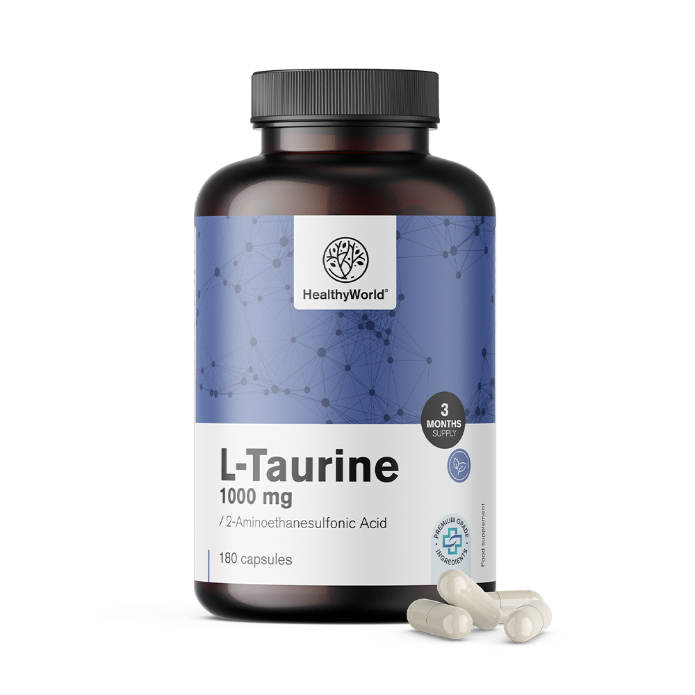 L-taurine en capsules végétales.