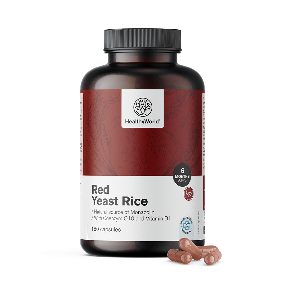 Levure de riz rouge 250 mg en gélules.