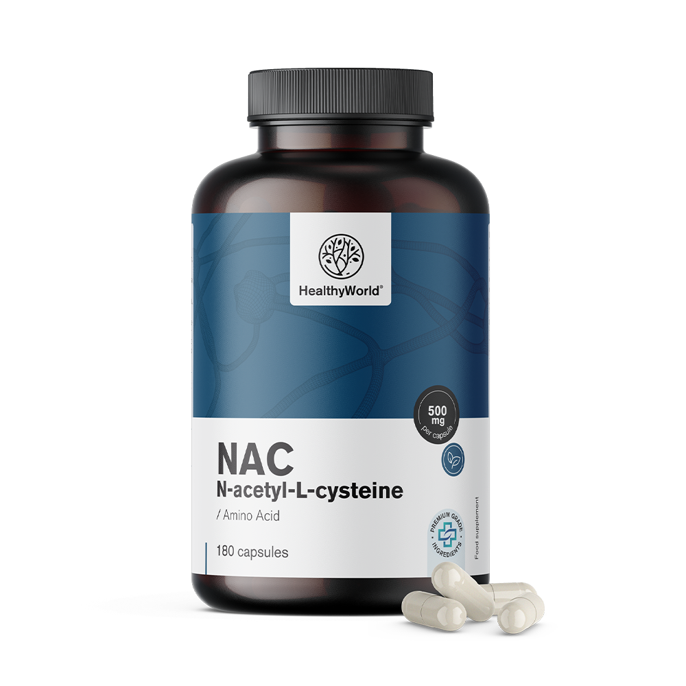 N-acétylcystéine ou NAC en gélules.