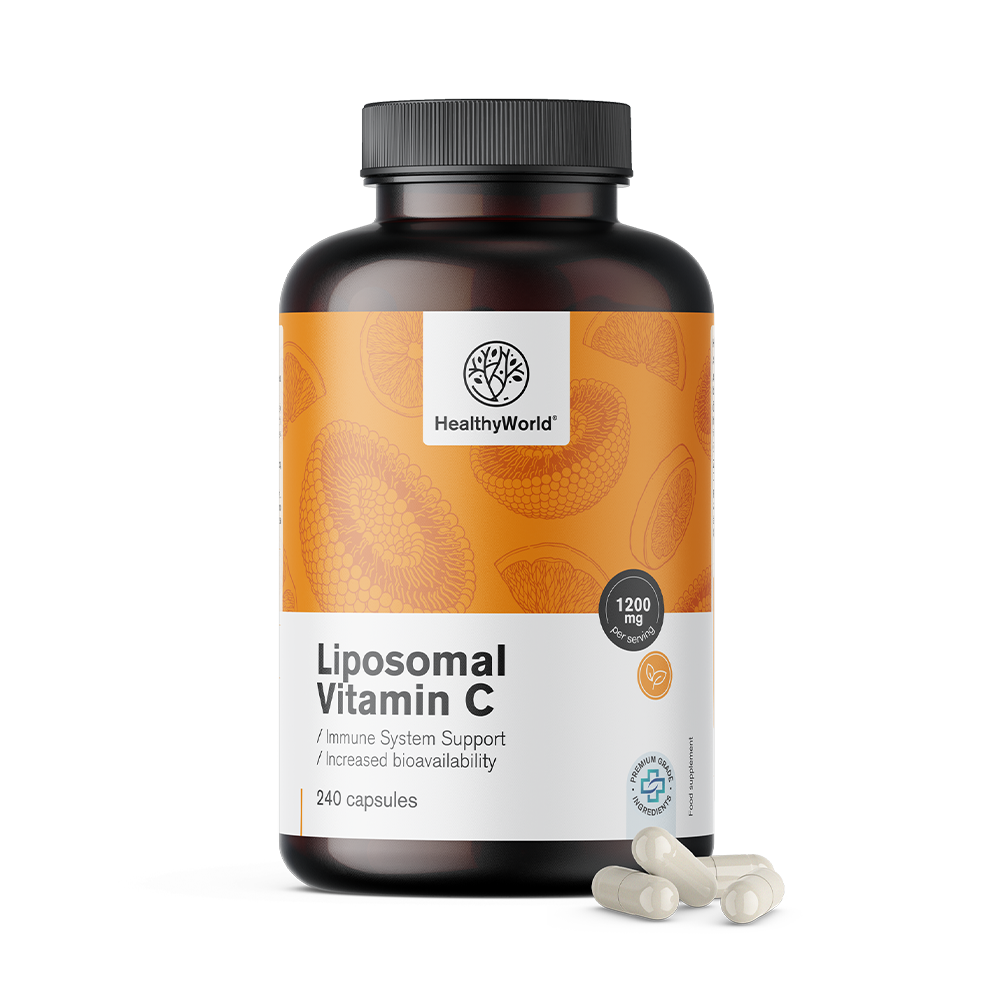 Vitamine C liposomal 1200 mg avec extrait d'églantier