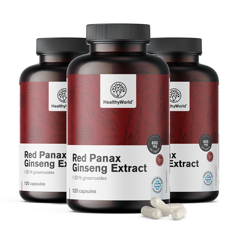 Red Panax Ginseng – izvleček rdečega ginsenga 600 mg