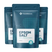 3x Sel d'Epsom, ensemble 3000 g