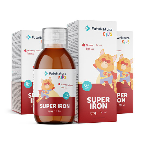 Super Iron: Železo + B vitamini, sirup za otroke