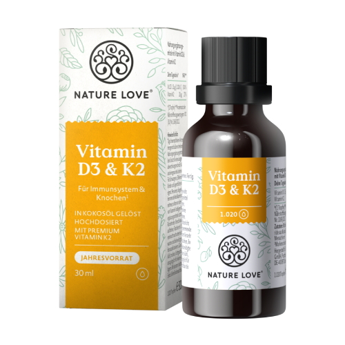 Gouttes de vitamine D3 K2.