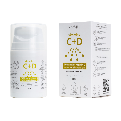 Vitamine C et D3 liposomales en gel