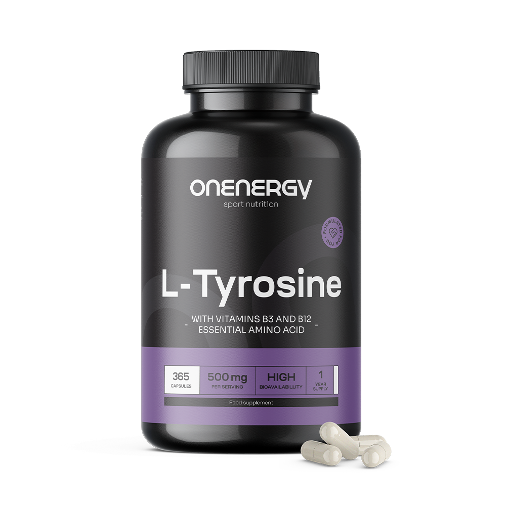 L-Tyrosine 500 mg avec vitamines B3 et B12