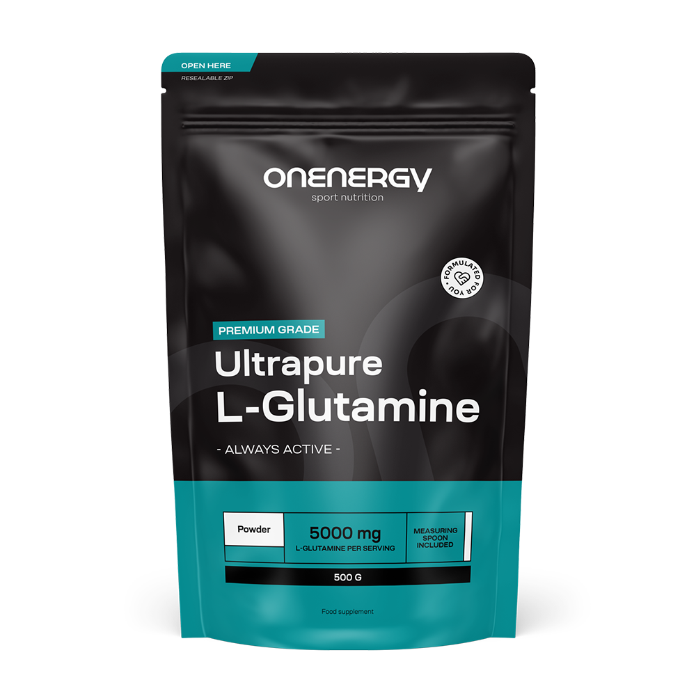 L-glutamine - poudre pour la préparation de boissons.