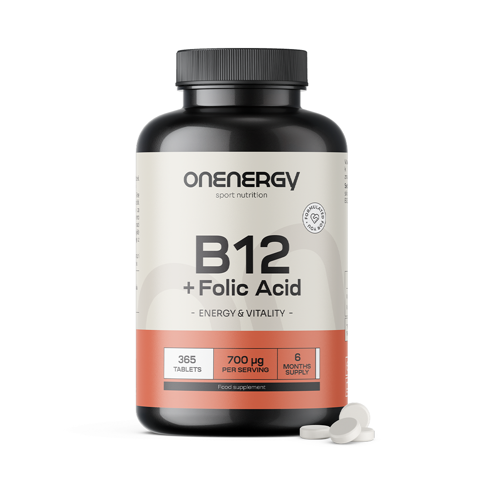 Vitamine B12 + acide folique.