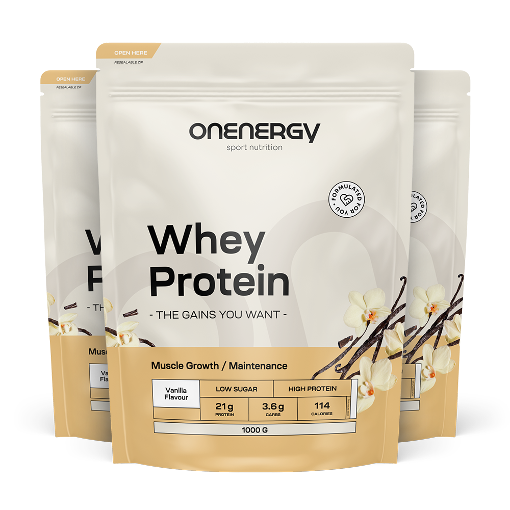 Whey proteini iz sirotke z okusom vanilje