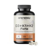 Vitamines D3 + K1 + K2 FORTE, 180 gélules