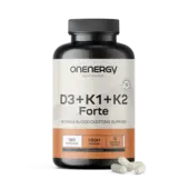 Vitamines D3 + K1 + K2 FORTE, 180 gélules