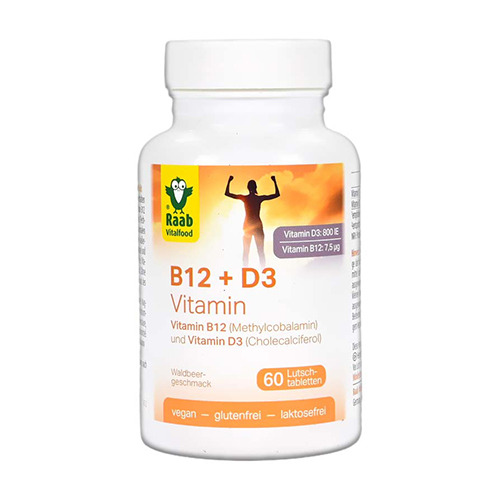 Vitamines végétaliennes B12 + D3