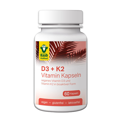 Vitamines végétaliennes D3 + K2