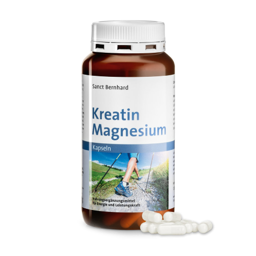 Créatine + magnésium, 200 capsules.