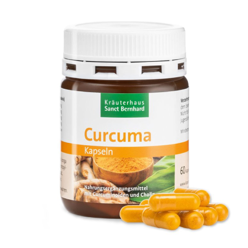 Curcuma en capsules.