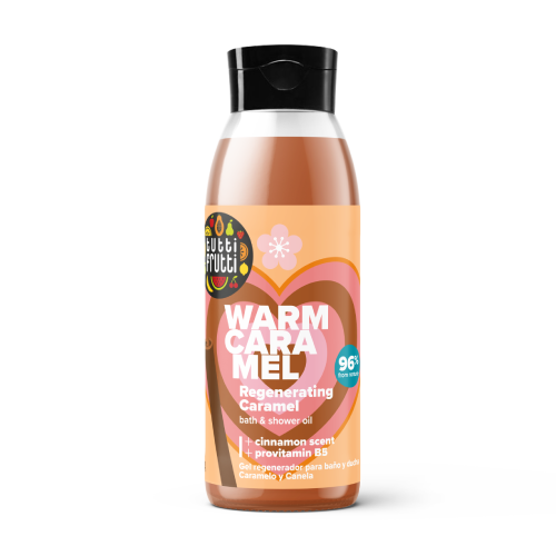 Gel douche et bain - caramel & cannelle.