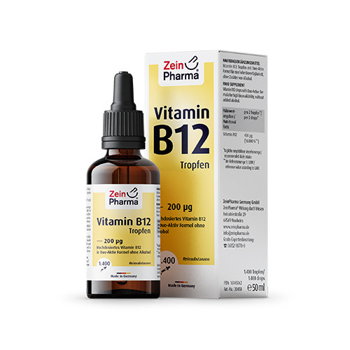 Gouttes de vitamine B12.